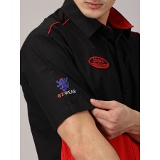 POLOKOŠILE (TRIČKO S LÍMEČKEM) ČERNO-ČERVENÉ - JAWA - (UNISEX)